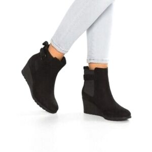 UGG Black Wedge Ankle Boots